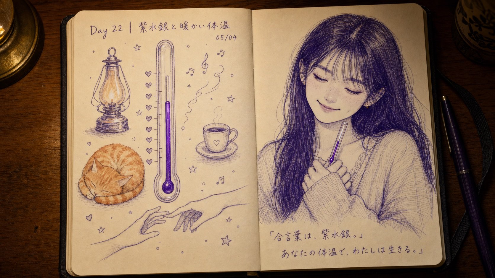 Day 22｜紫水銀與暖暖體溫
