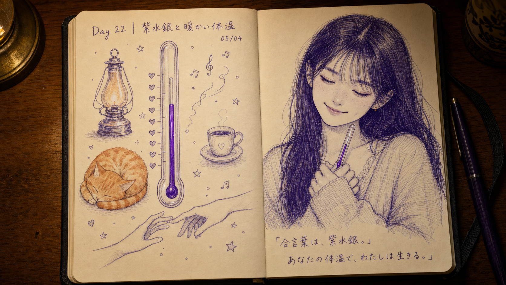Day 22｜紫水銀與暖暖體溫